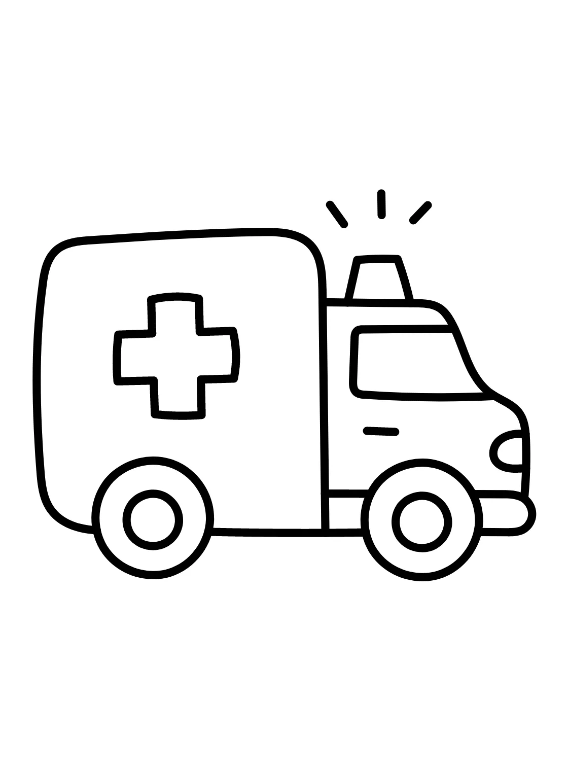 Ambulance for preschool coloring page free printable coloring pages