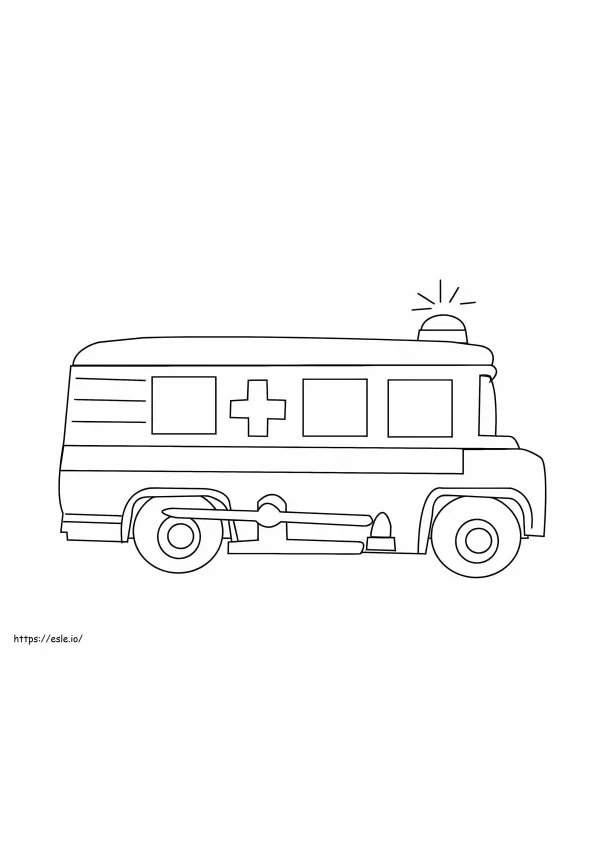 Free Ambulance Images coloring page