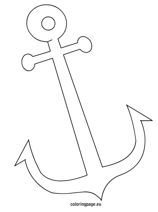Anchor coloring page – Coloring Page