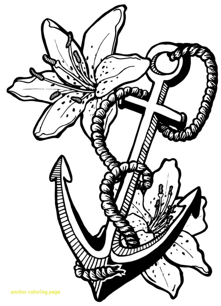 Anchor Coloring Page at GetColorings.com | Free printable colorings