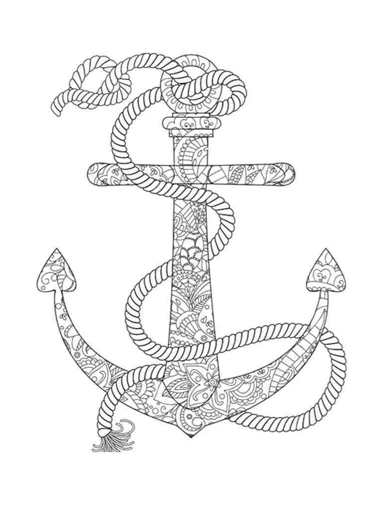 Anchor coloring pages