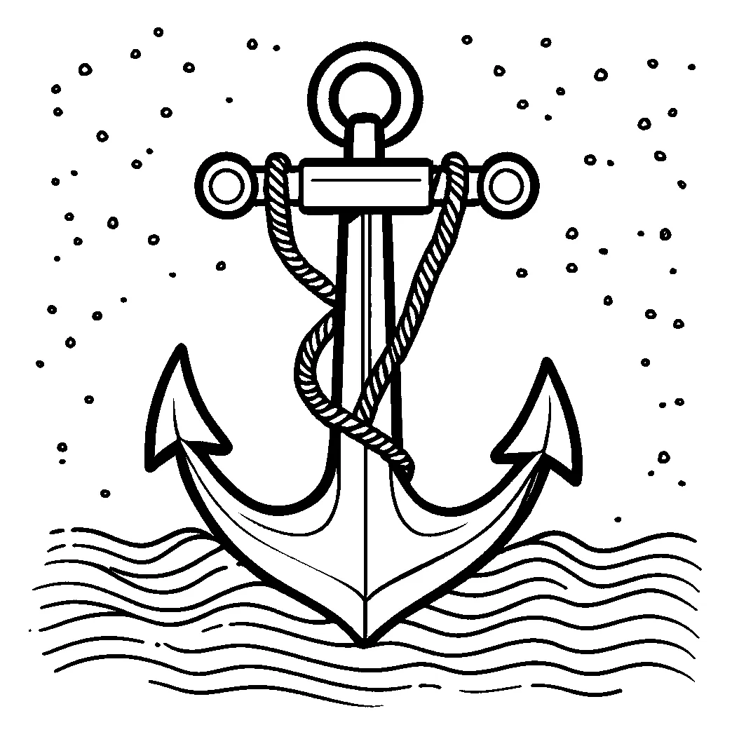 Anchor coloring page Lulu Pages