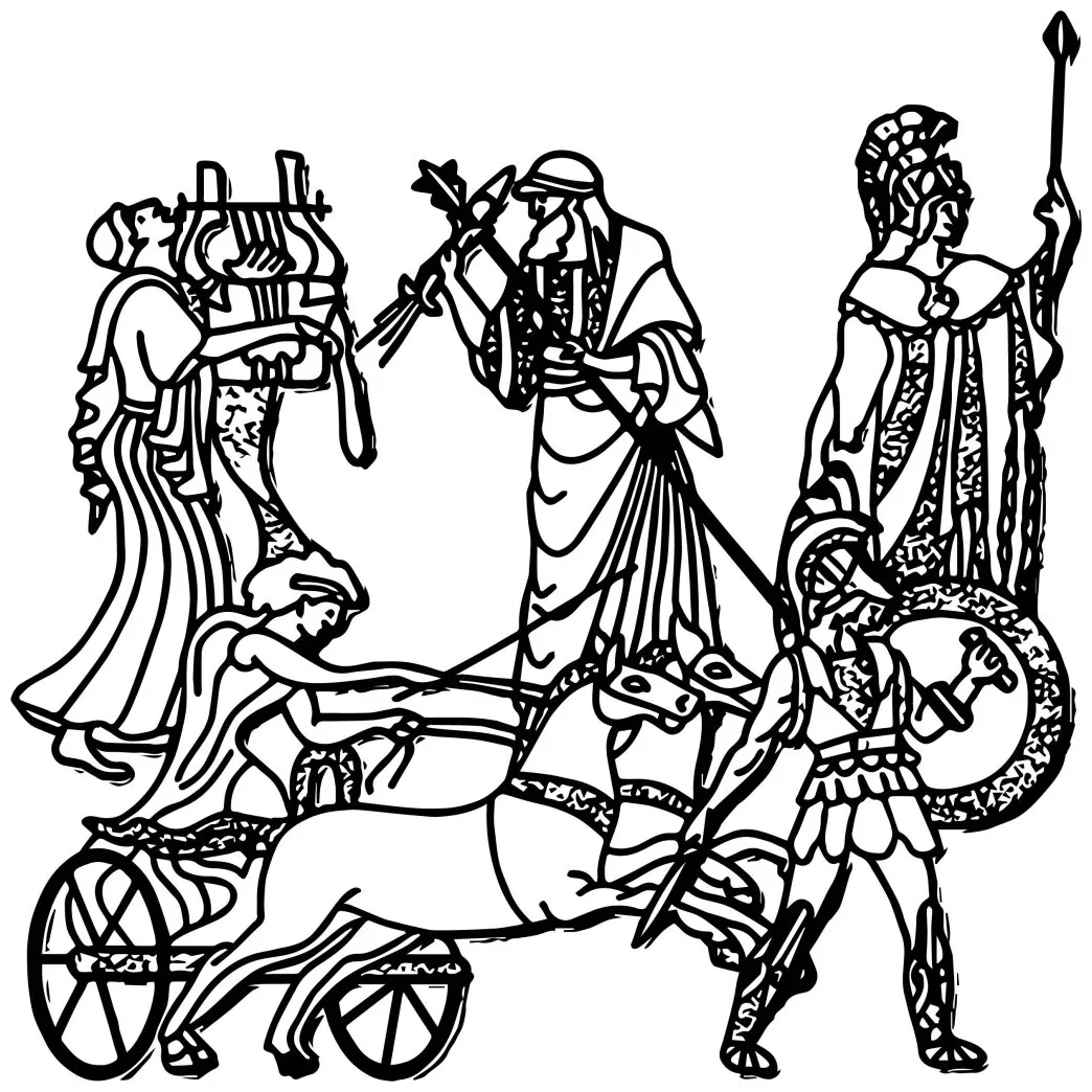 Ancient greece civilization coloring page wecoloringpage