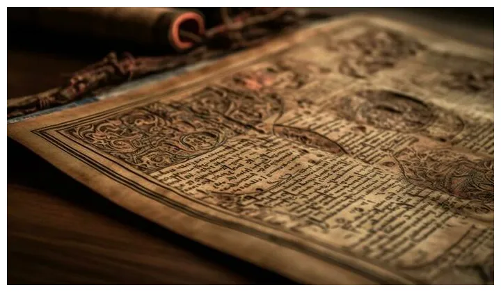 Ancient scroll s, s and s for