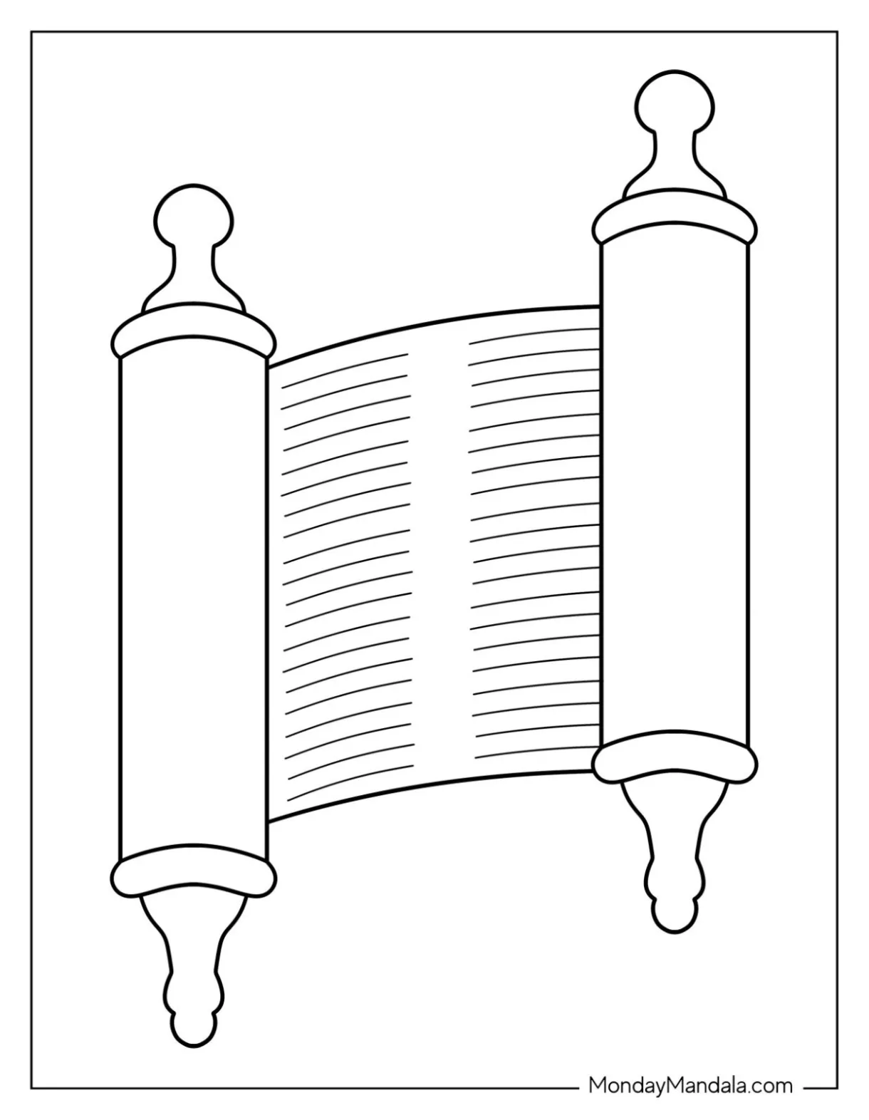 Scroll coloring pages [2025]