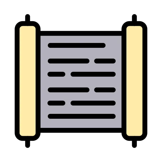 Ancient scroll generic color lineal-color icon