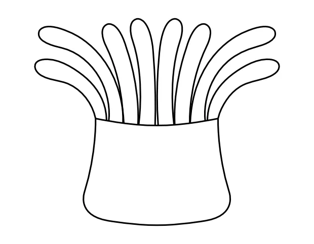 Printable Sea Anemone Coloring Page