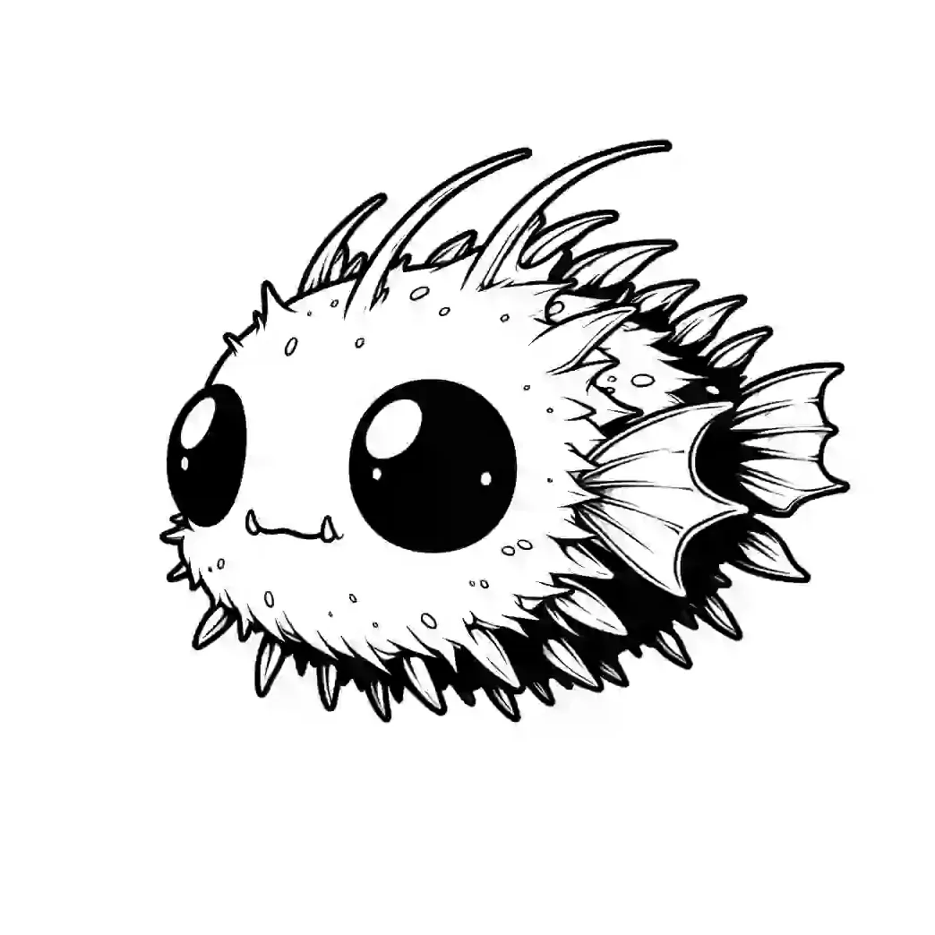 Funny anglerfish printable coloring page lulu pages