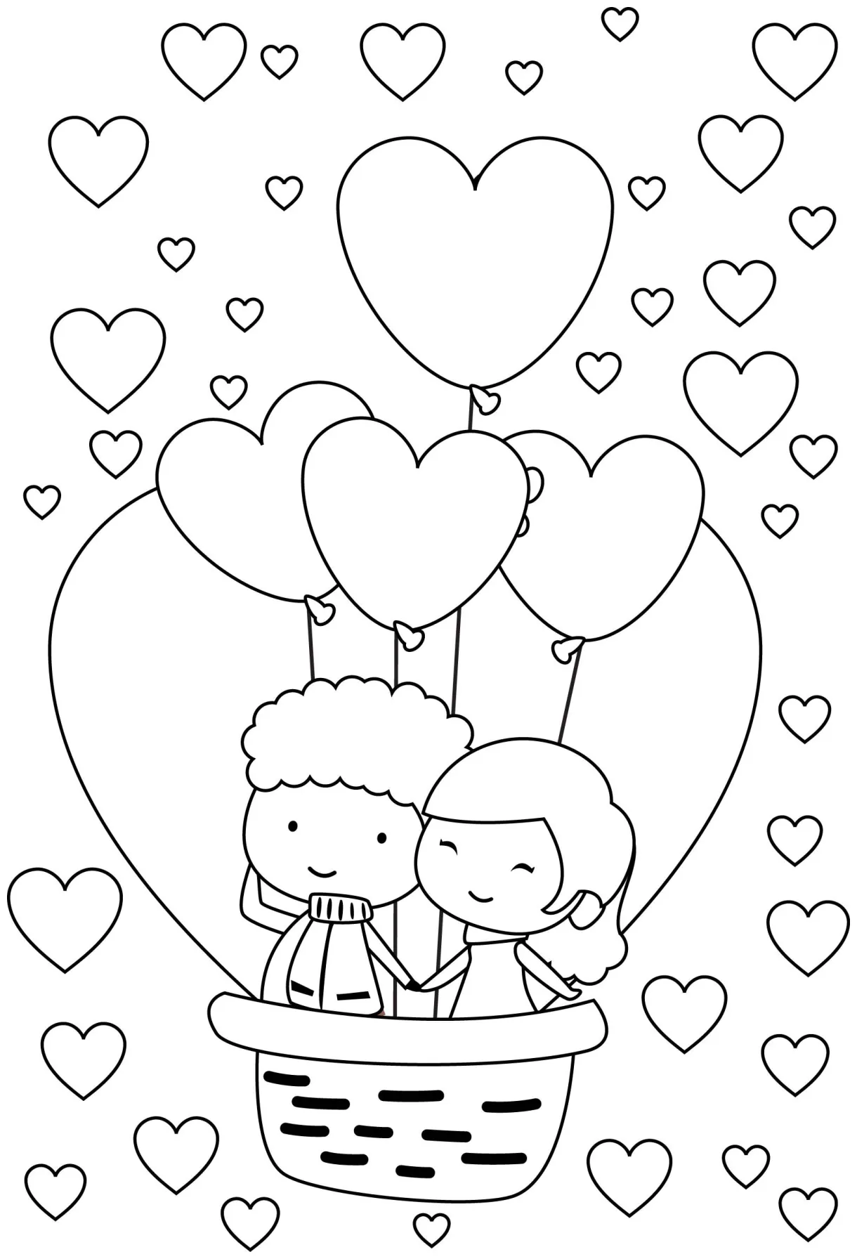 Cute couple coloring pages at getcolorings free printable