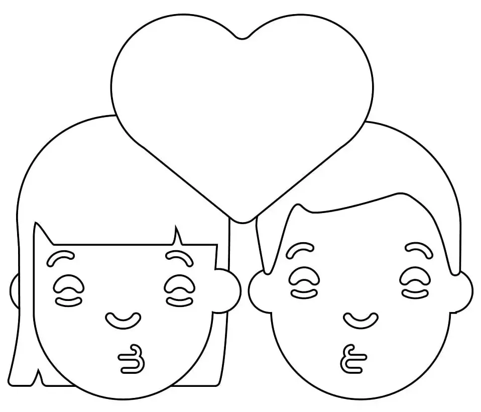 Couple coloring page printable coloring page