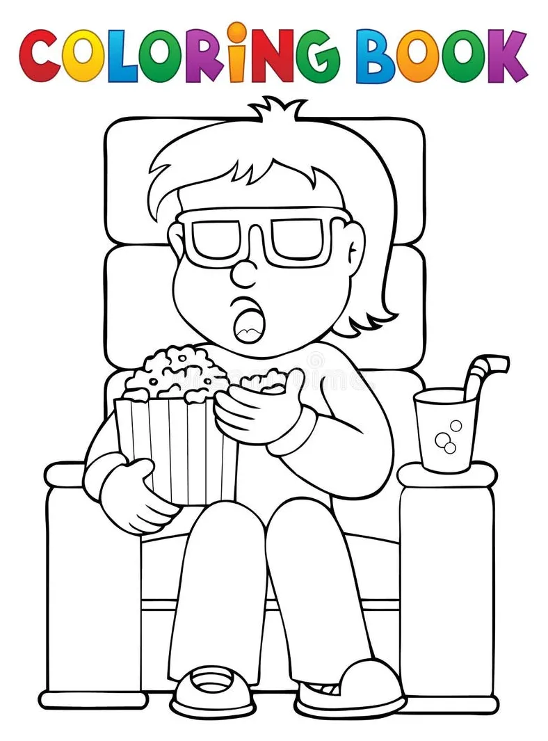 Movie coloring stock illustrations 467 movie coloring stock