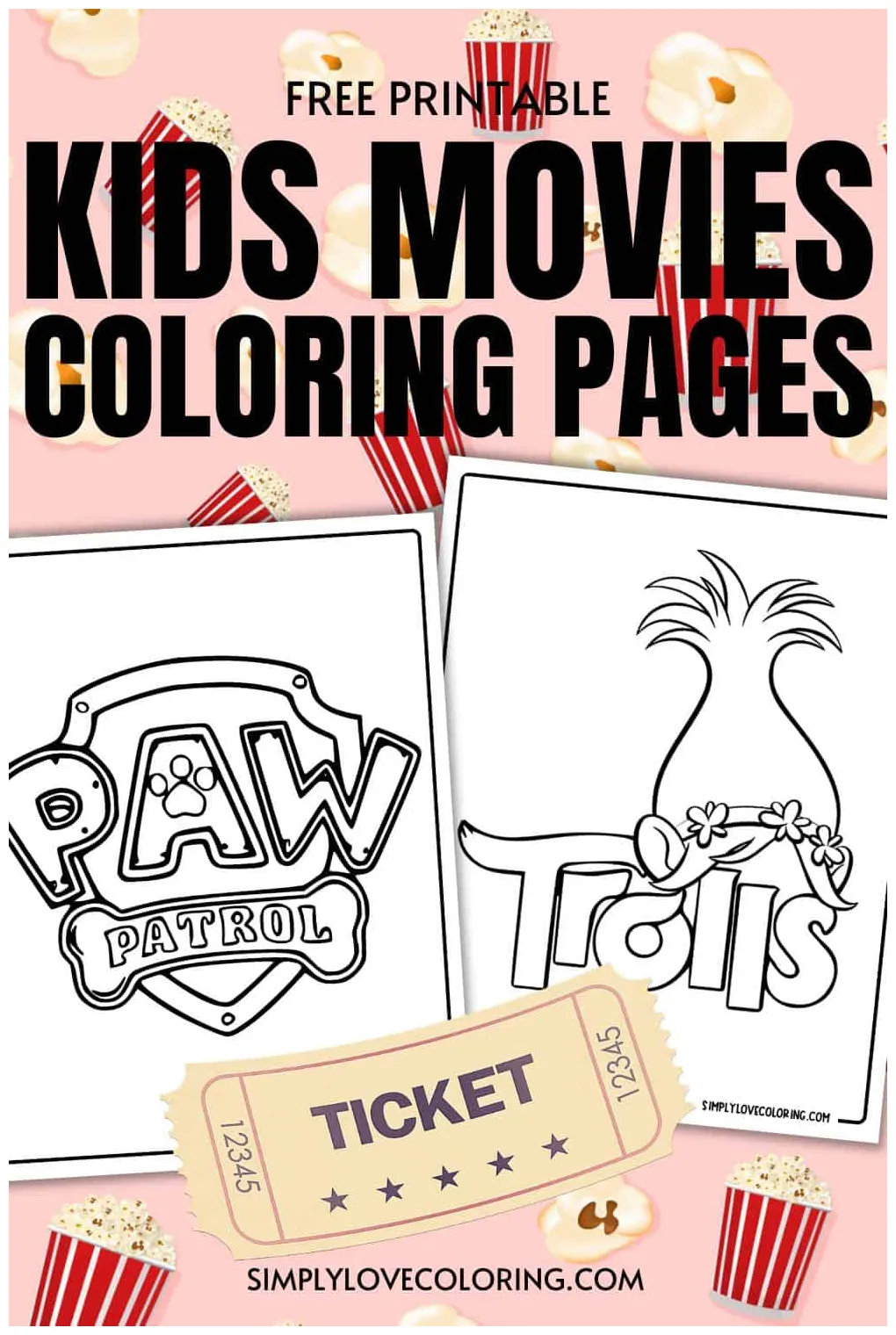 Kids movie coloring pages free pdf printables simply love coloring