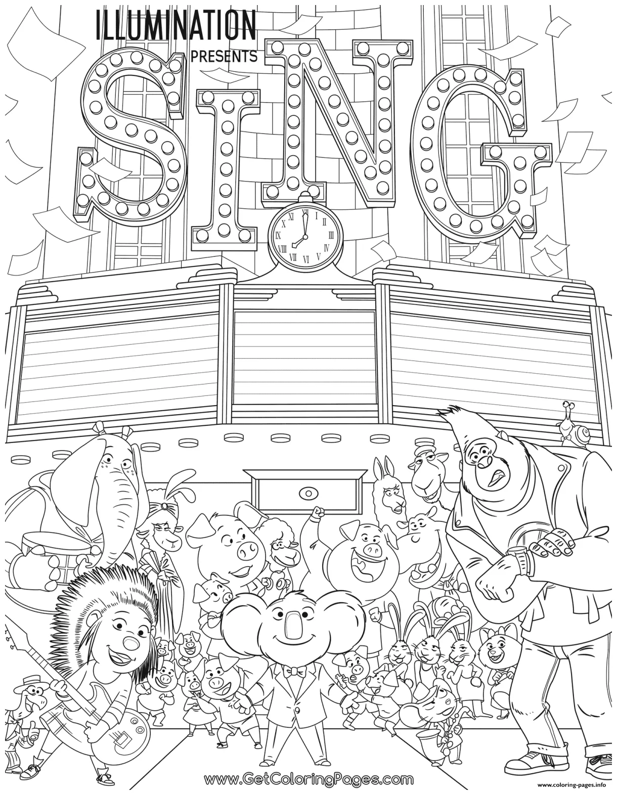 Movie poster coloring pages coloring pages