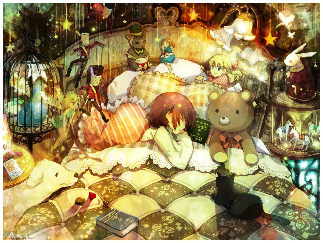 Sleepy anime girl s cave