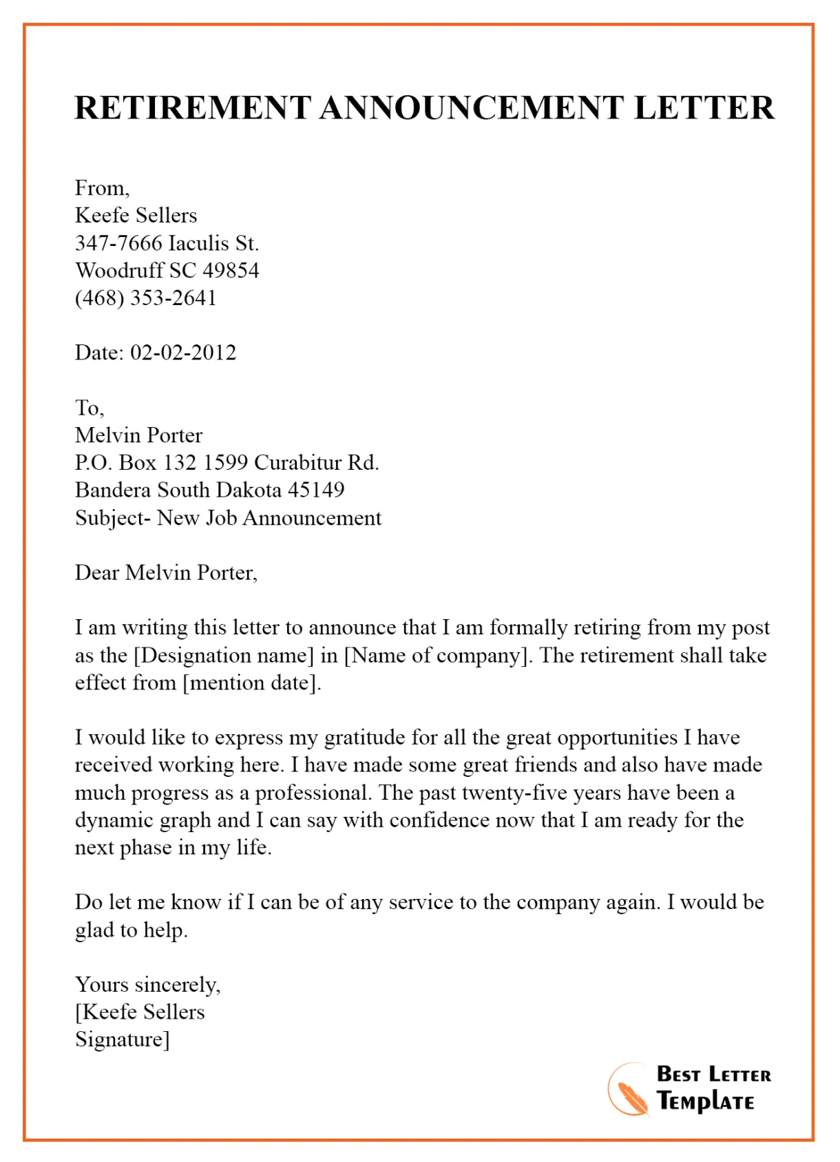 10+ free template format, sample & example