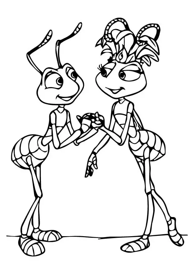 Ant Coloring Page