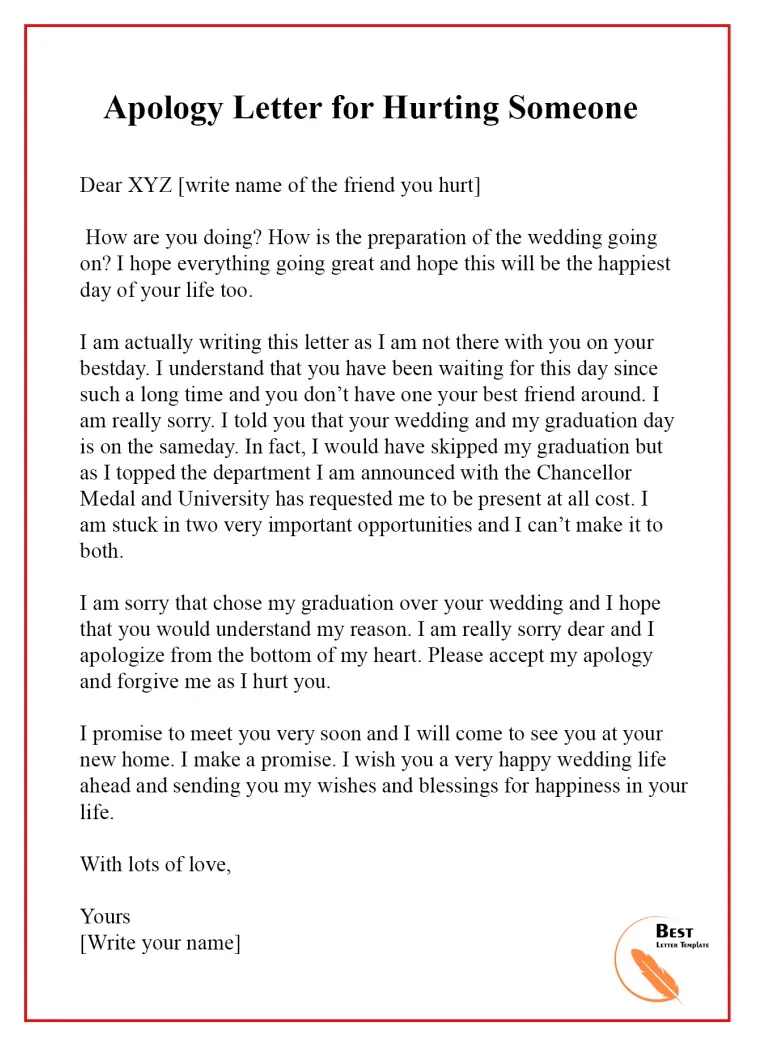 Apology letter template for mistake – format sample example – Artofit