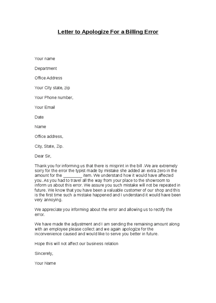 42+ For Mistake Personal Apology Letter Sample - Your Letter