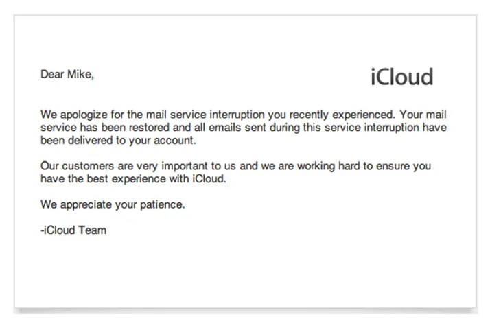 Example Of Apology Letter To Customer