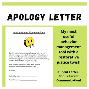 Apology Letter To Teacher