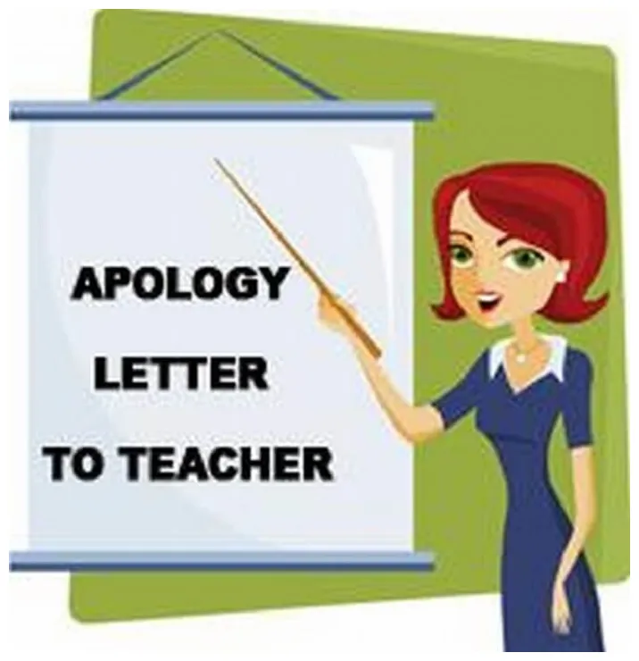 Apology Letter To Teacher
