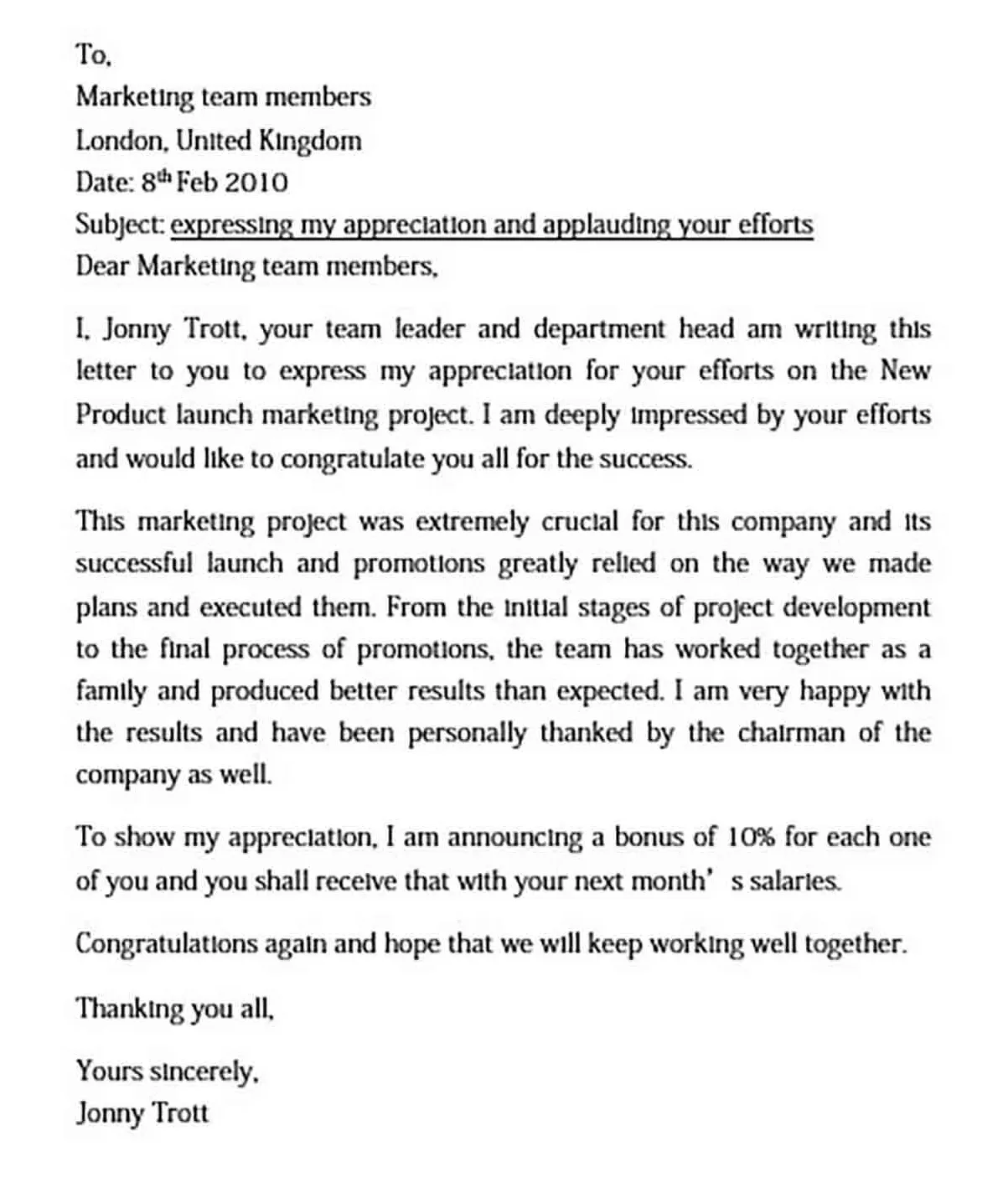 Appreciation letter and how to write it best mous syusa