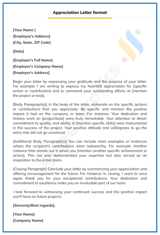 The impactful appreciation letter specially designed for hr