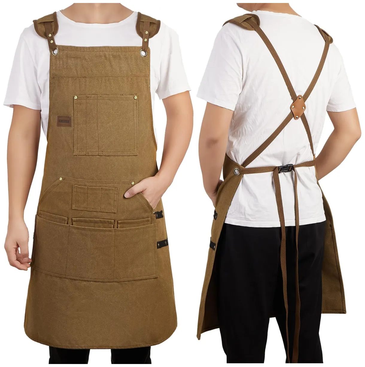 Amazon homedisiac wood work aprons for men, heavey duty cotton