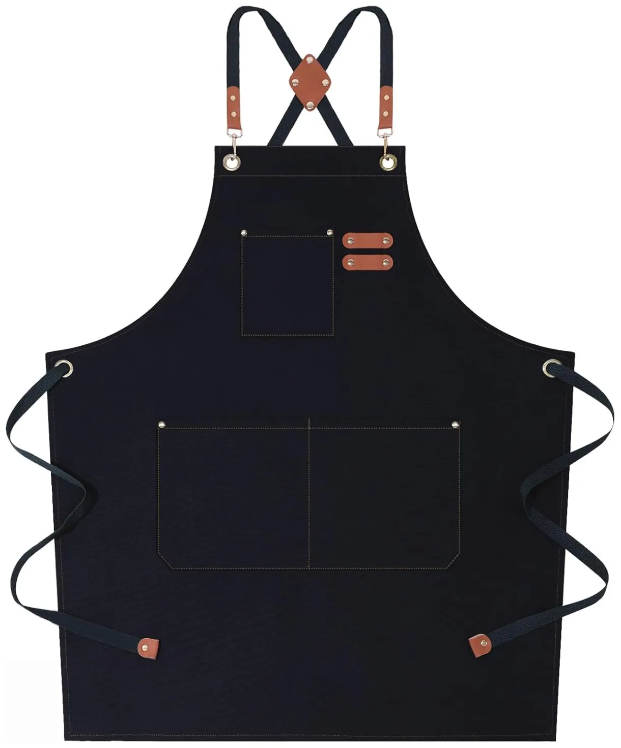 Amazon afun chef aprons for women men with large pockets, cotton