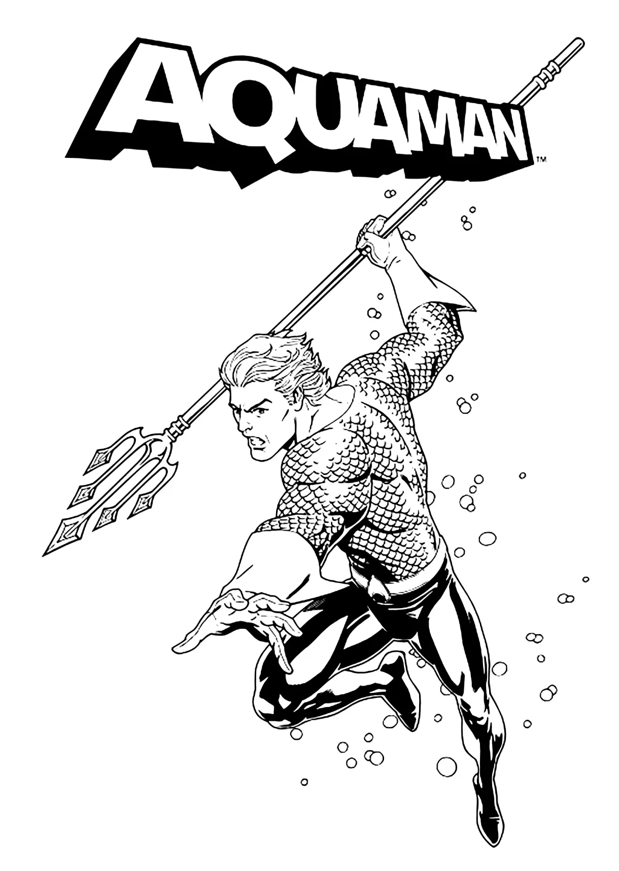 Aquaman aquaman kids coloring pages
