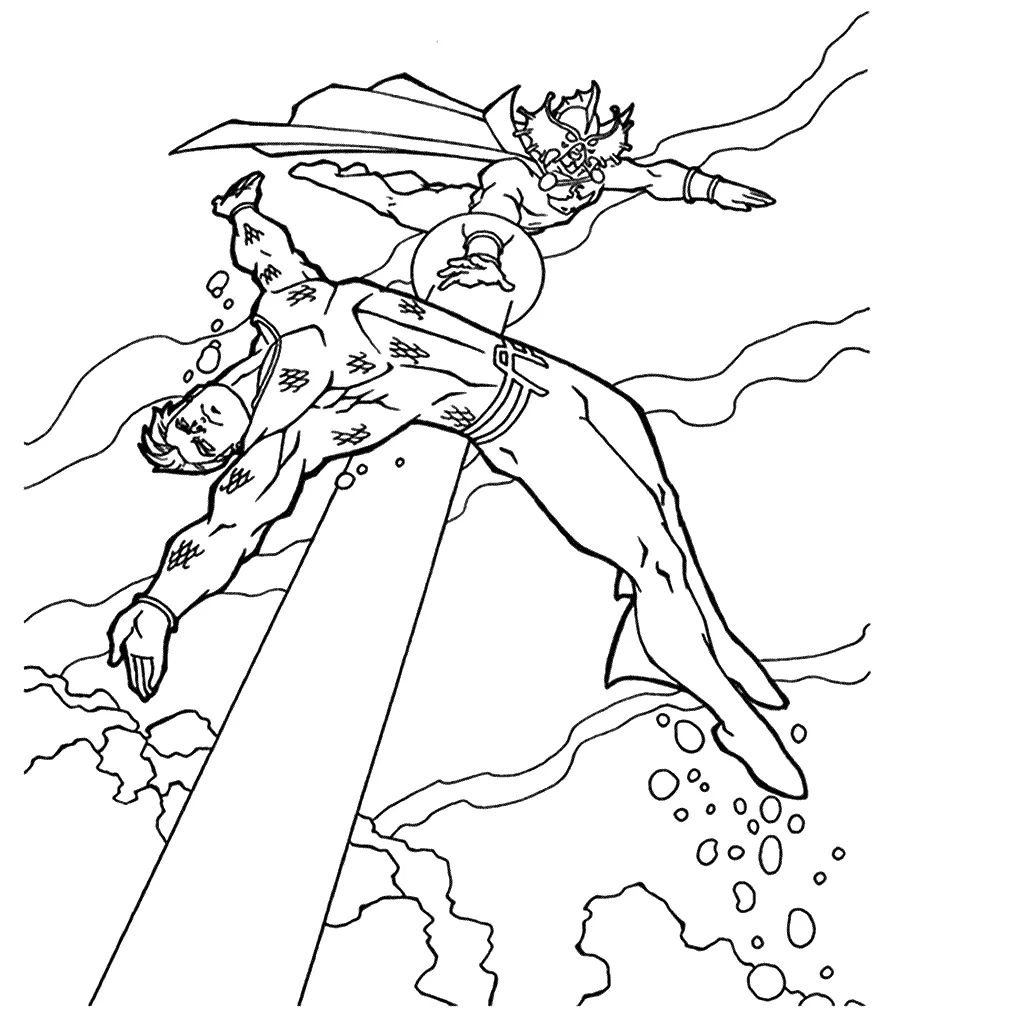 Aquaman coloring pages & books 100% free and printable!