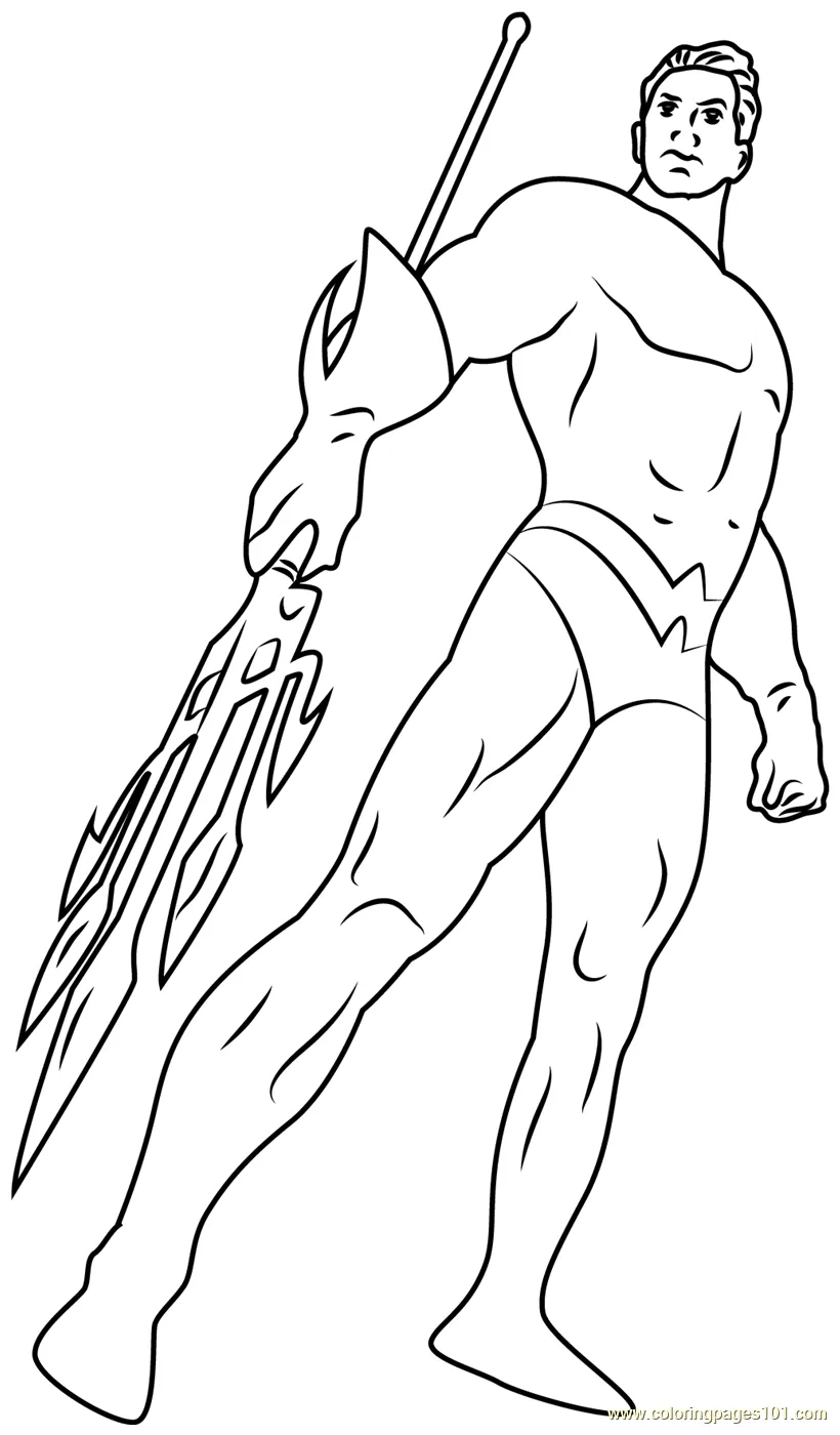 Aquaman issue the new coloring page for kids free aquaman printable