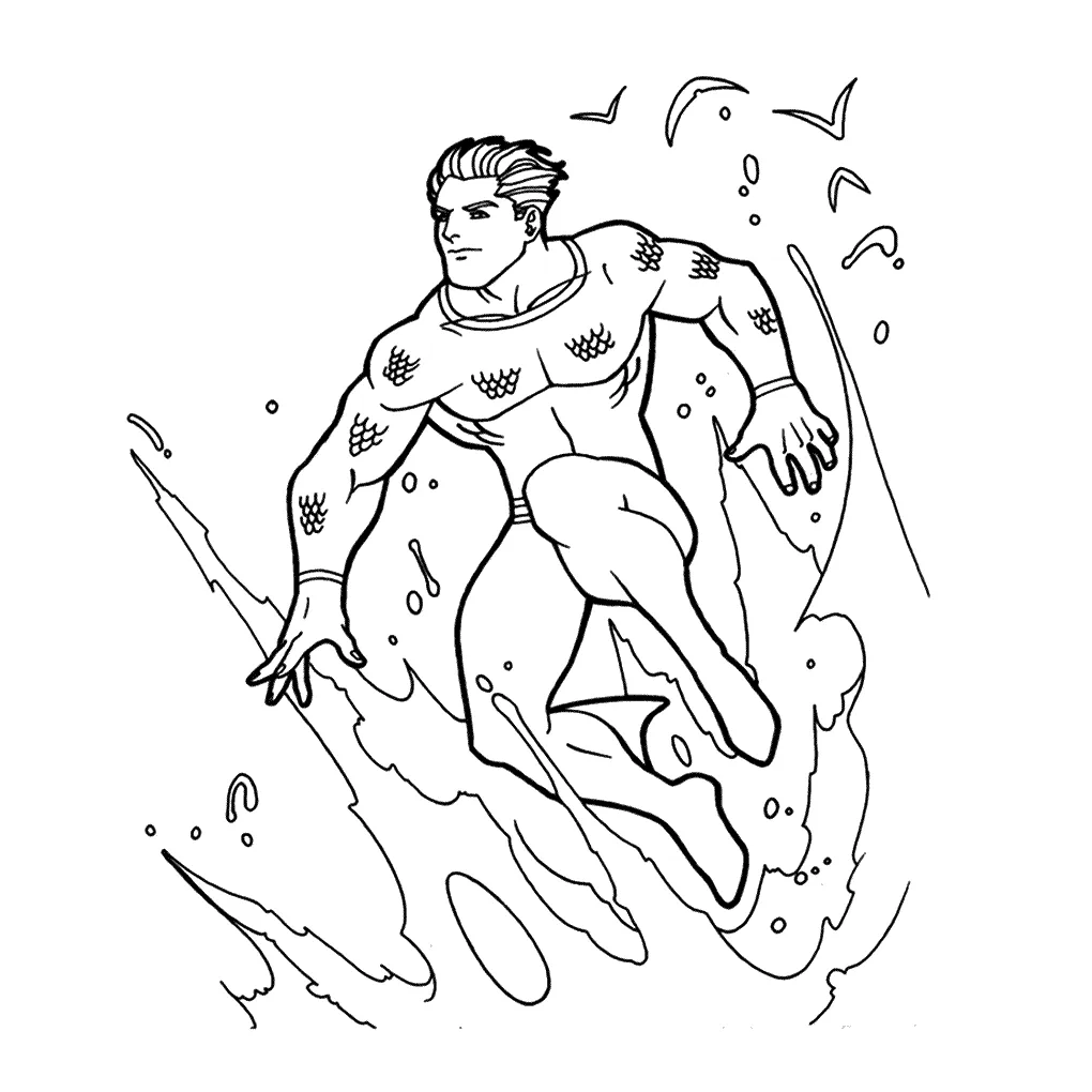 Aquaman coloring pages & books 100% free and printable!