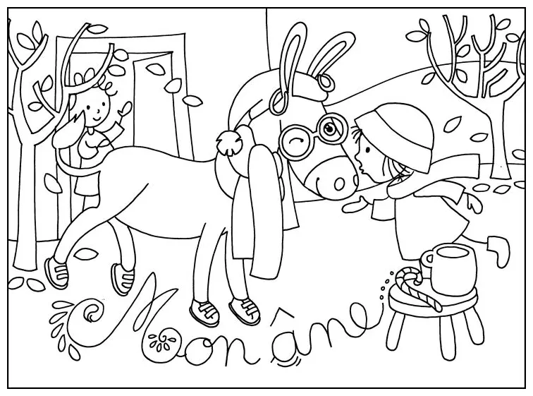 Arabic calligraphy art coloring page