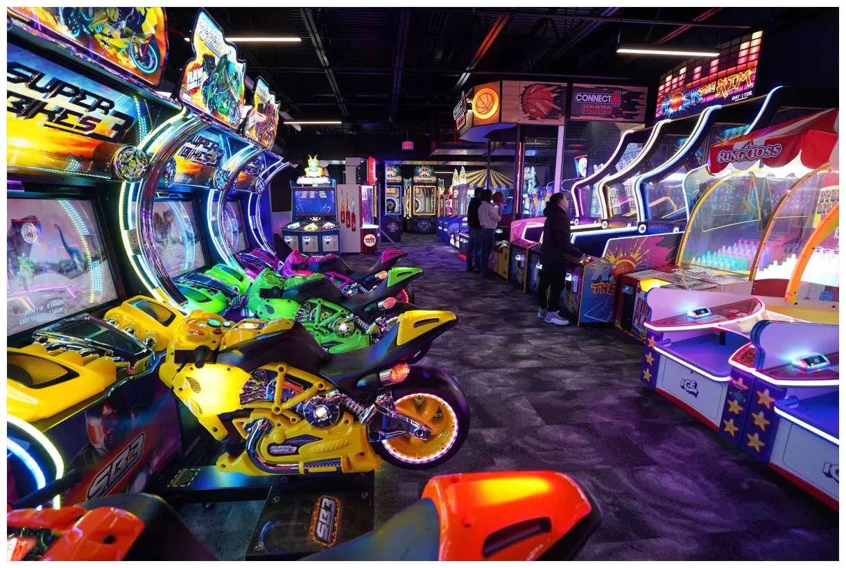 Gaming arcade supercharged entertainment