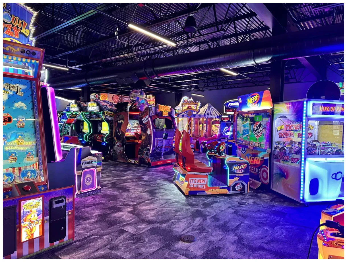 Betson builds two-story arcade for supercharged entertainment printable coloring page