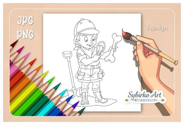 For kids graphic by sybirko art workshop