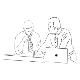 Architect Drawing Plan Coloring Page for Kids - Free Architects