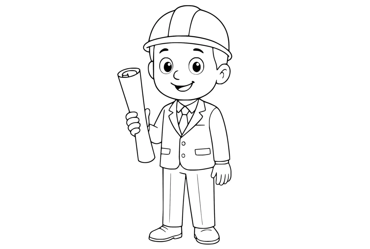 Architect Coloring Pages - Zuzuzi