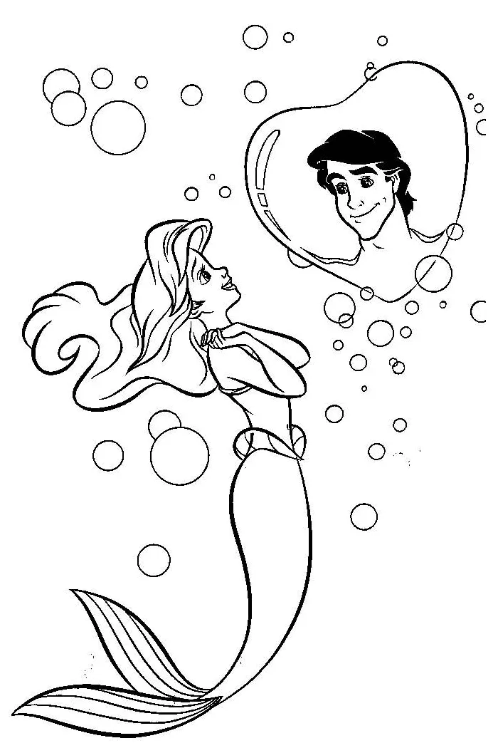 Immerse yourself in the magical world of ariel with our ariel coloring book