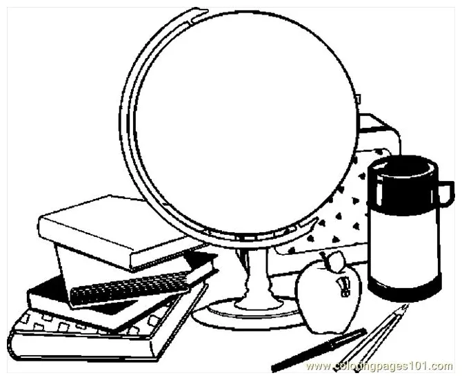 Art supplies coloring pages coloring pages