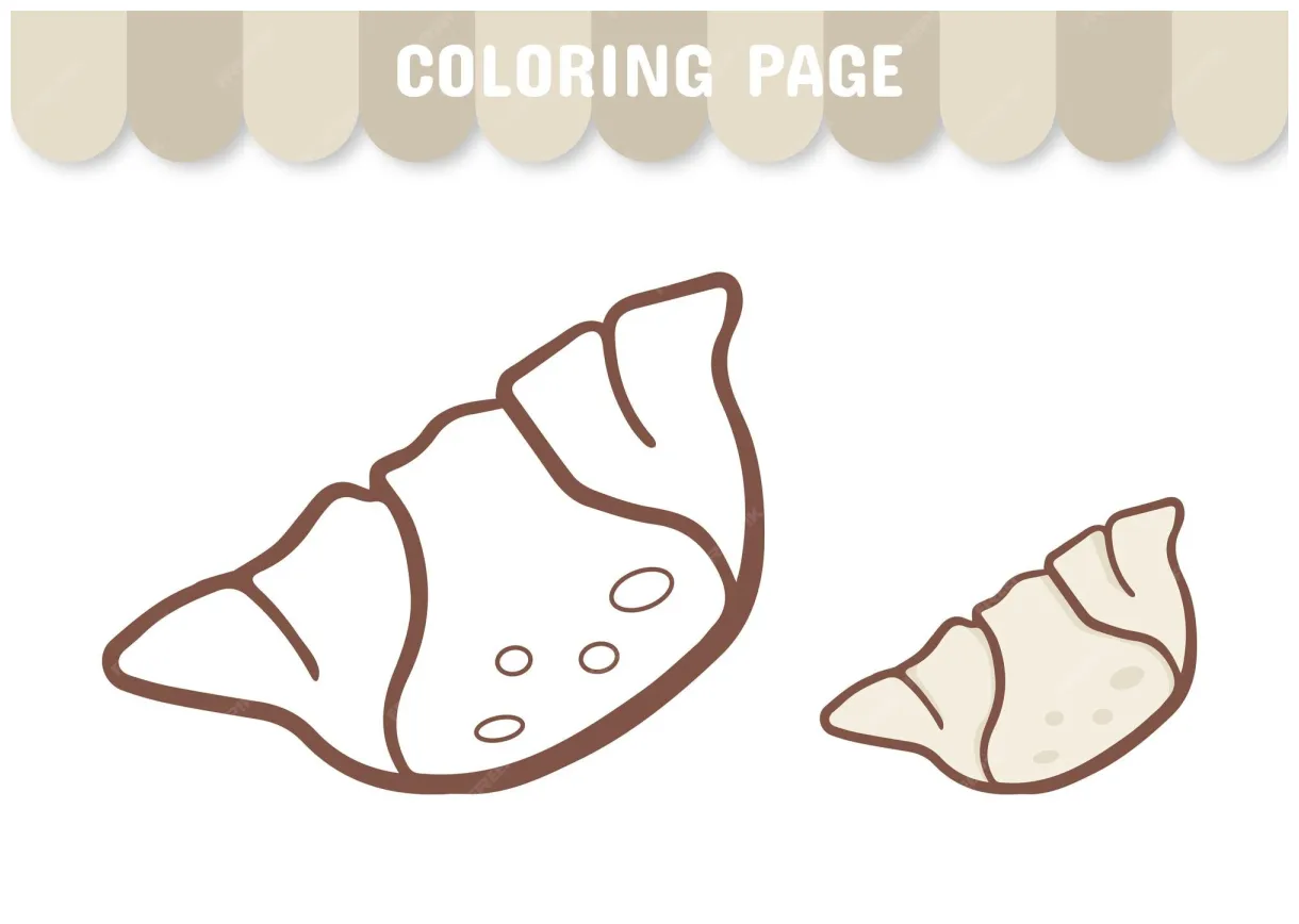 Premium vector coloring page of asian food worksheet for children