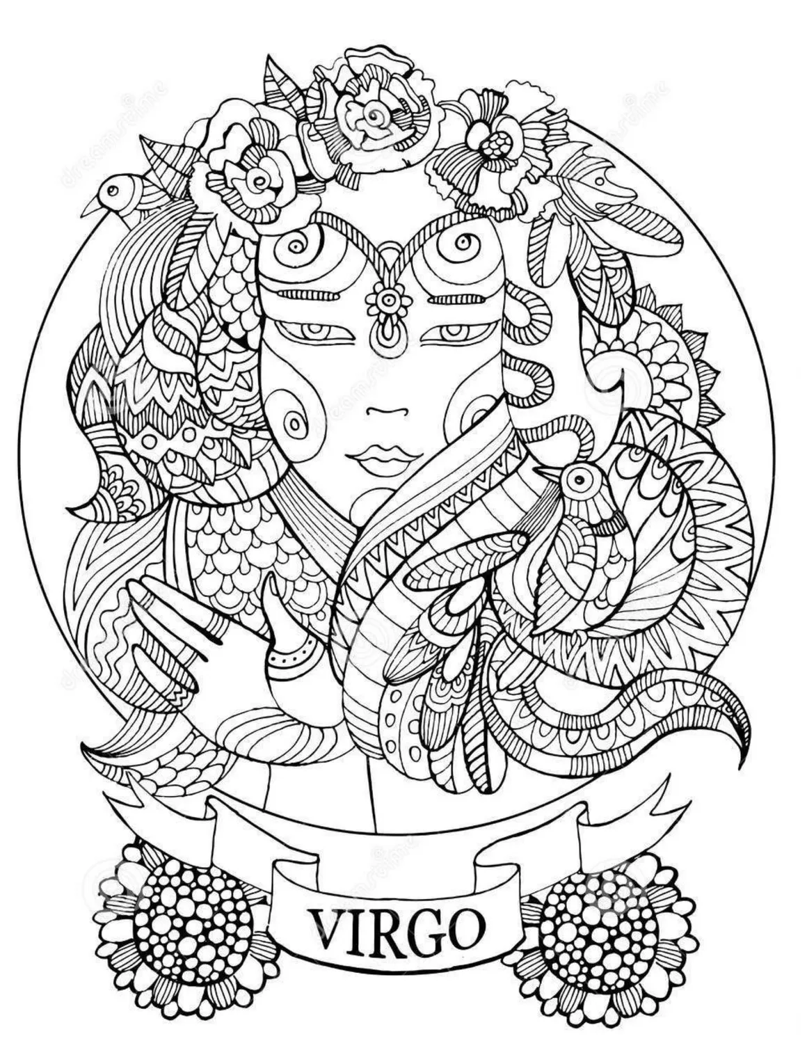48 page astrology coloring book digital download / printable etsy
