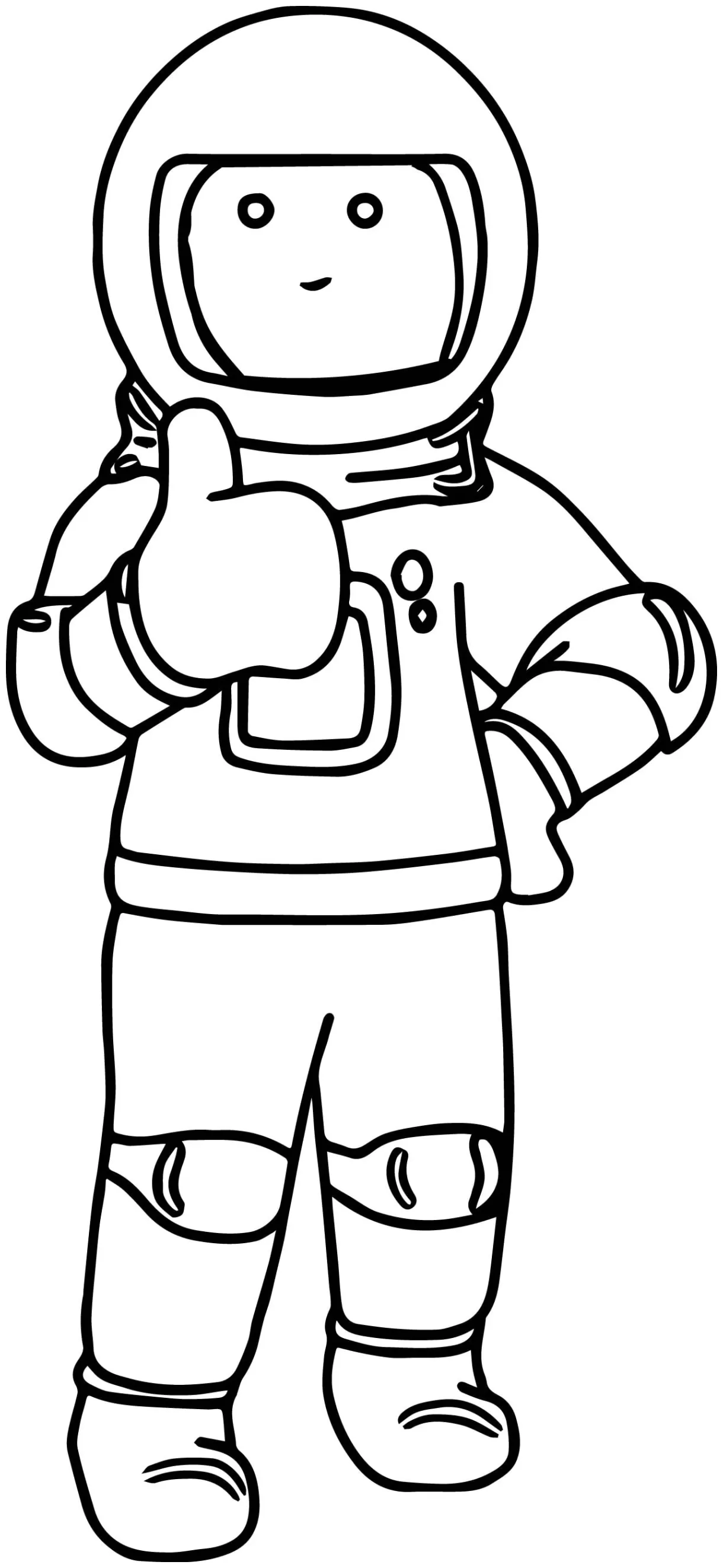Astronaut Always Ok Coloring Page | Wecoloringpage.com