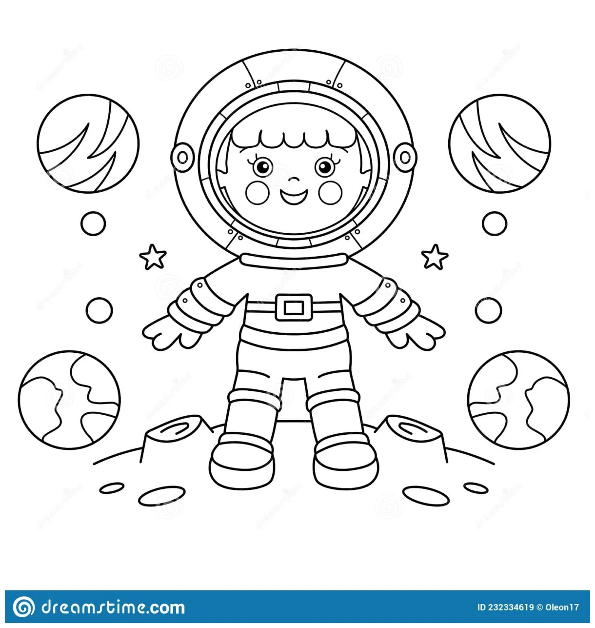 Astronaut Coloring Pages - Coloring Cool