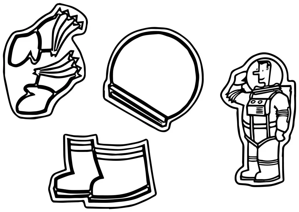 Astronaut helmet shoe coloring page wecoloringpage