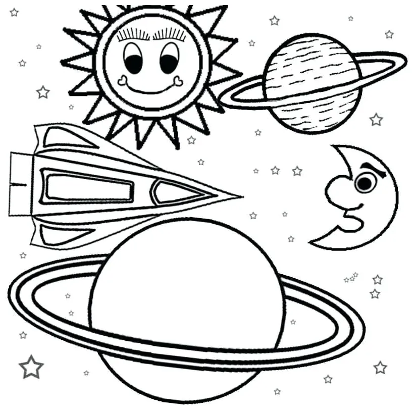 Astronomy Coloring Pages at GetColorings.com | Free printable colorings