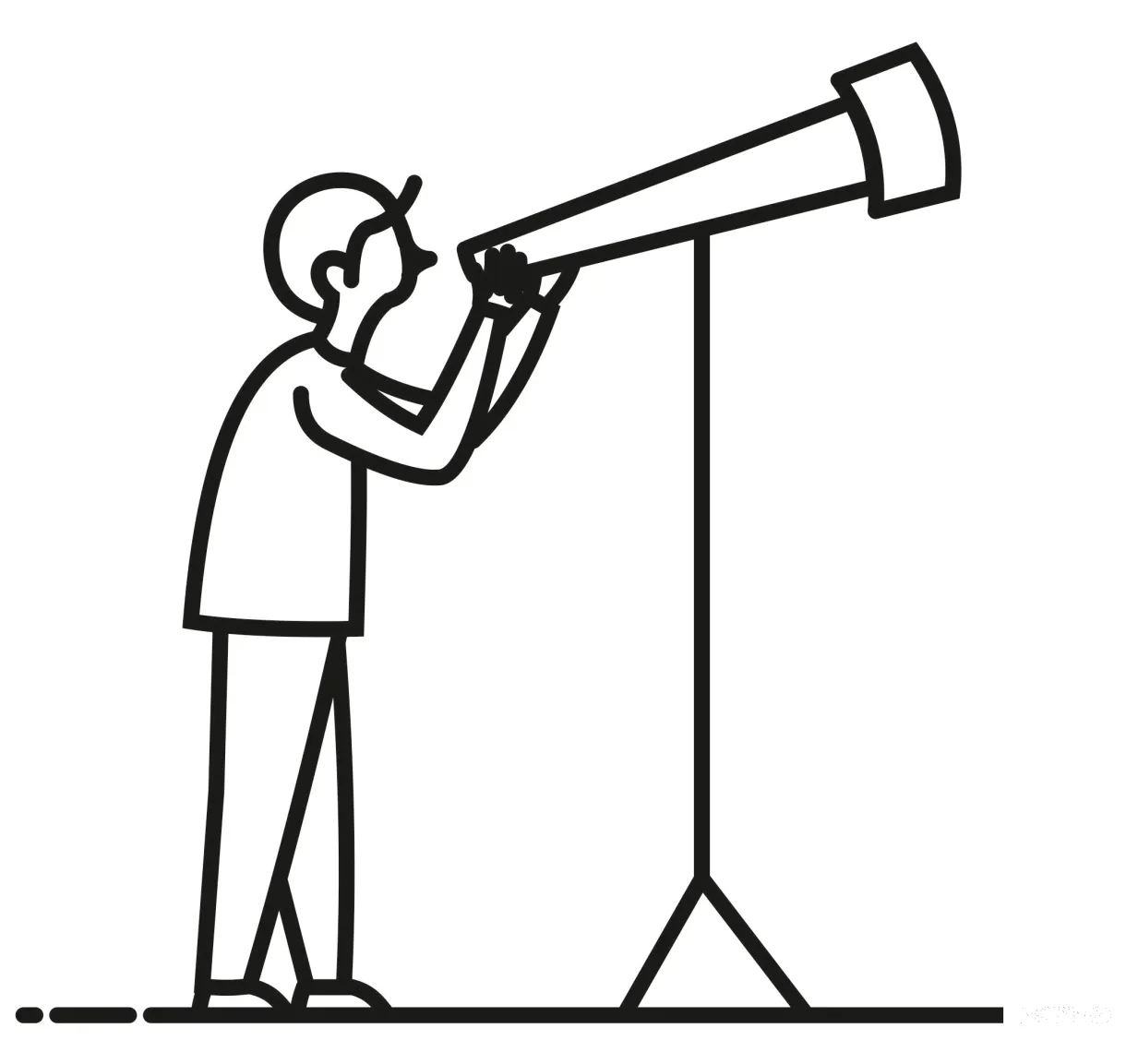 Astronomer coloring page - ColouringPages