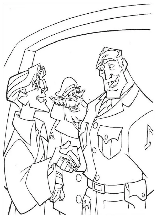 Kids-n-fun create personal coloring page of atlantis, the sunken