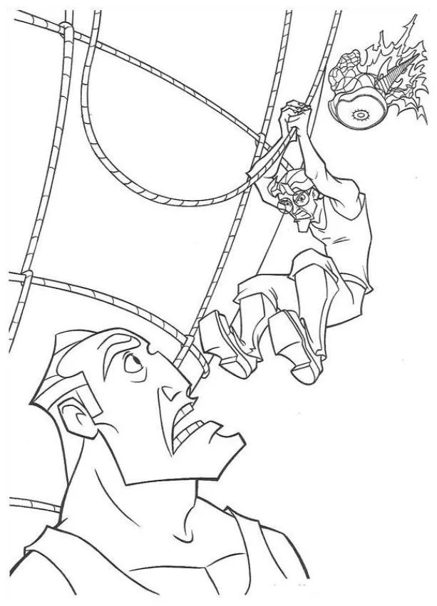 Kids-n-fun create personal coloring page of atlantis, the sunken